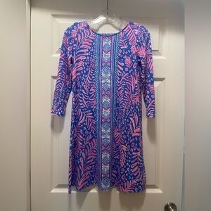 Lilly Pulitzer Ophelia Swing Dress Pundy Blue La Zebra Size XS